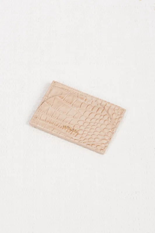 ALETA CARD CASE - ALMOND sold by cult gaia
