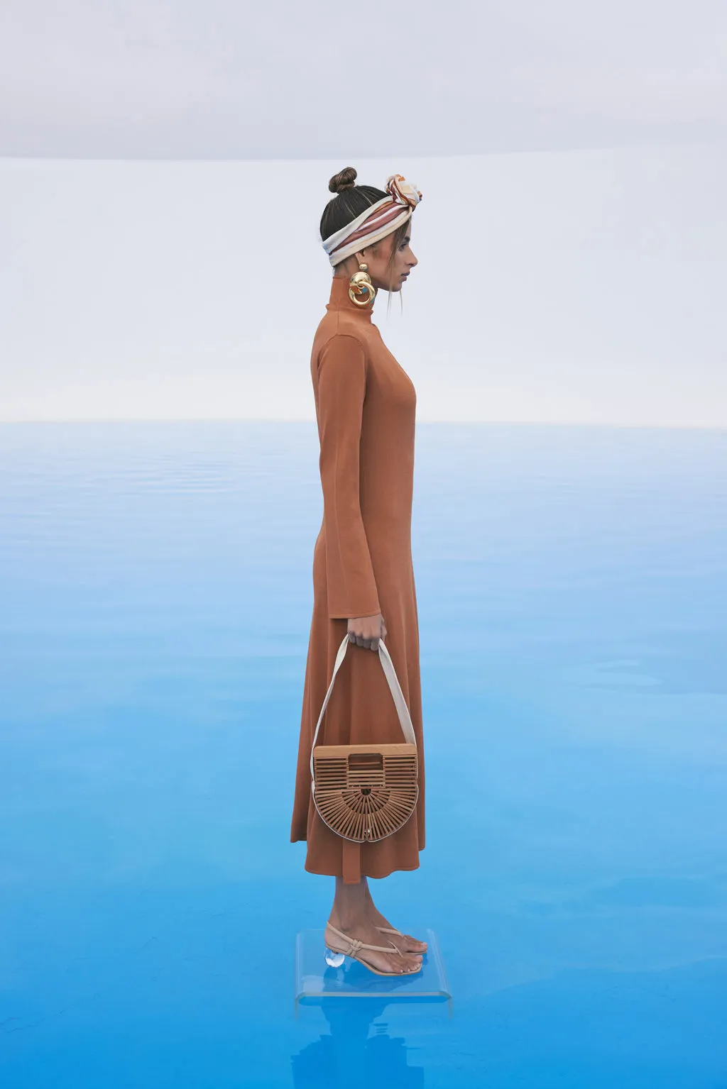 ELI KNIT DRESS - ADOBE sold by cult gaia product image thumbnail 3