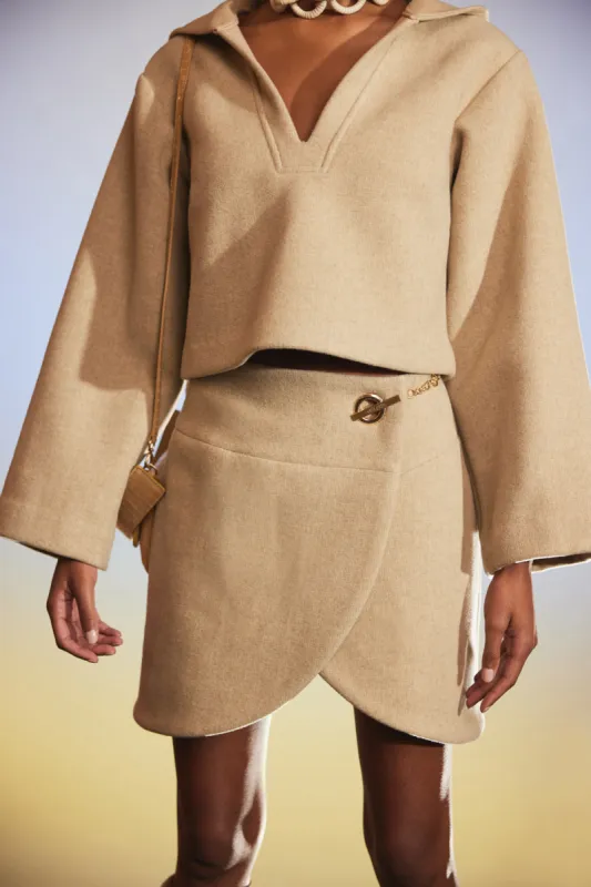 CICELY SKIRT - ECRU sold by cult gaia