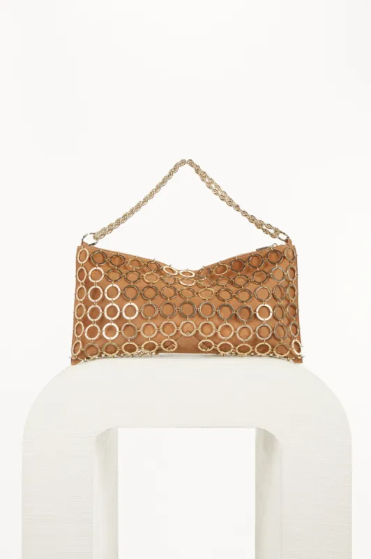 HERA MINI CHAIN SHOULDER BAG - CAMEL sold by cult gaia