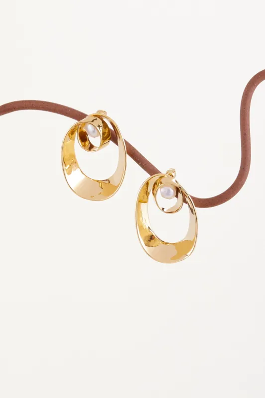 ILANA EARRING - PEARL sold by cult gaia