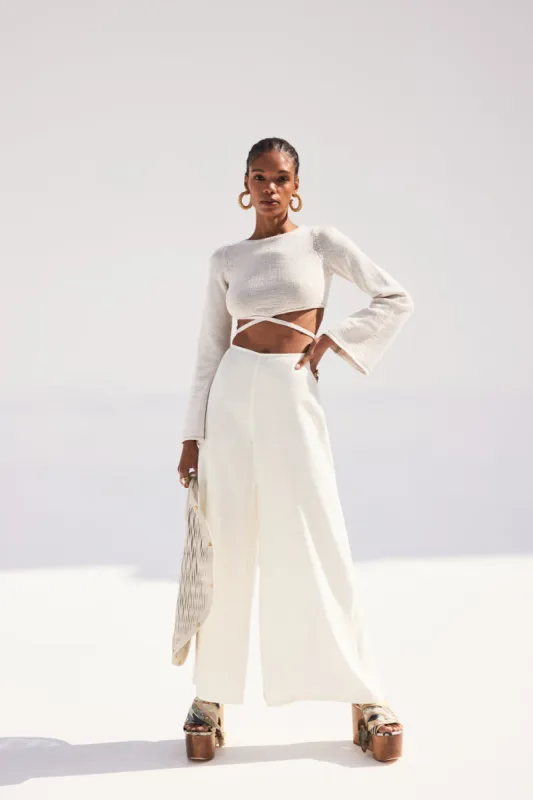 VELLA PANT - OFF WHITE sold by cult gaia