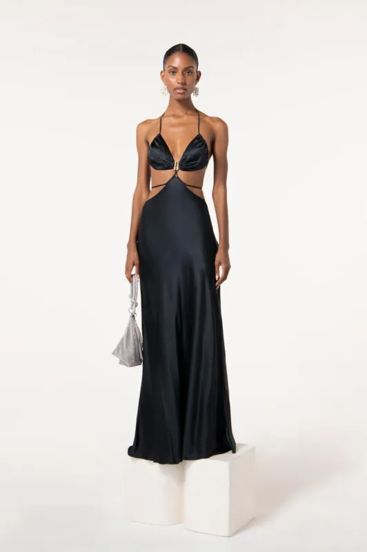 COLETTE GOWN - BLACK sold by cult gaia