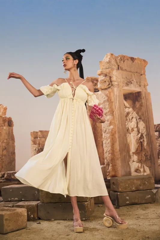 STARLA DRESS - OFF WHITE sold by cult gaia