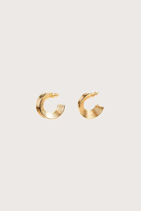 GIGI EARRING - BRUSHED BRASS sold by cult gaia