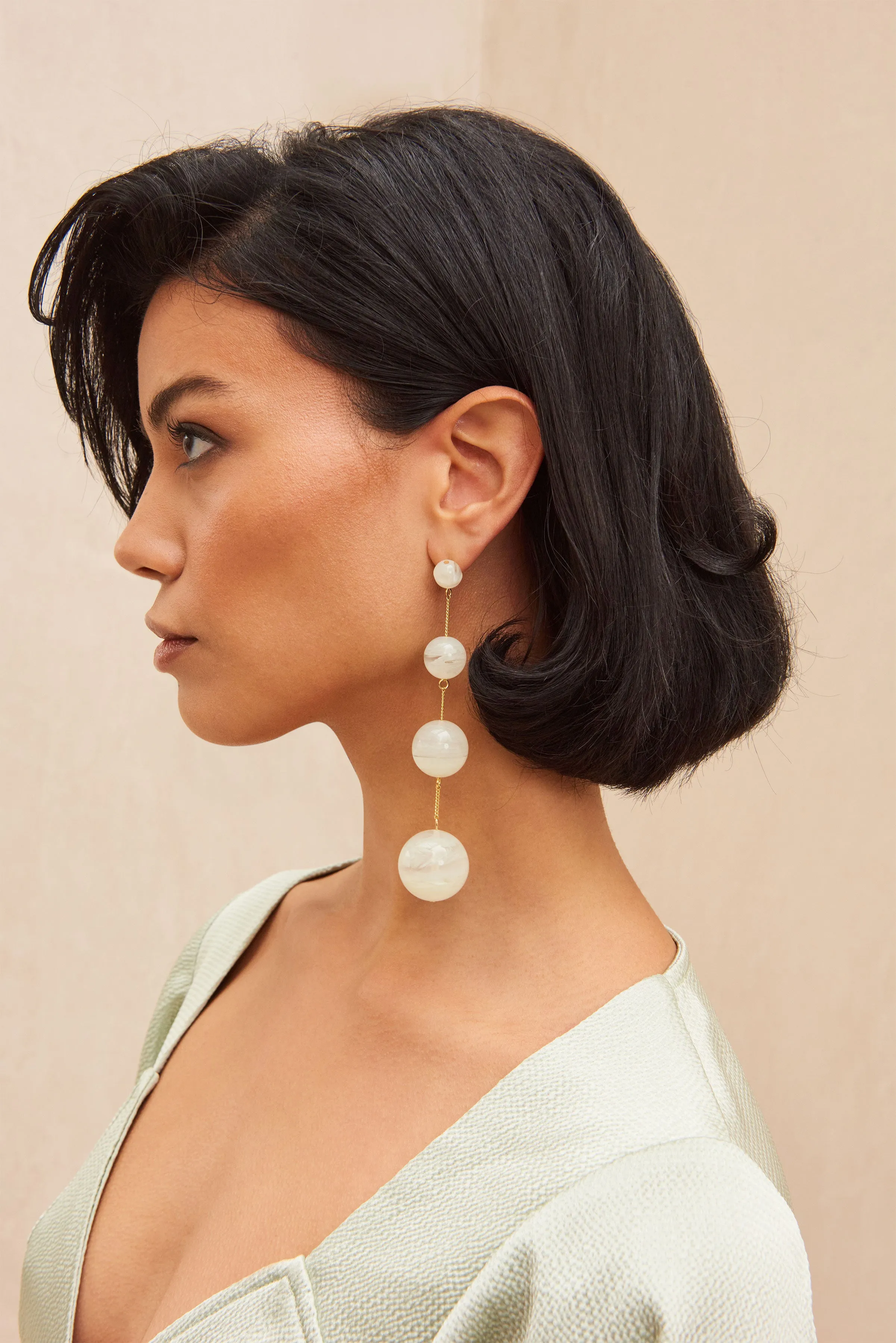 CANDACE EARRING - JADE sold by cult gaia product image thumbnail 3