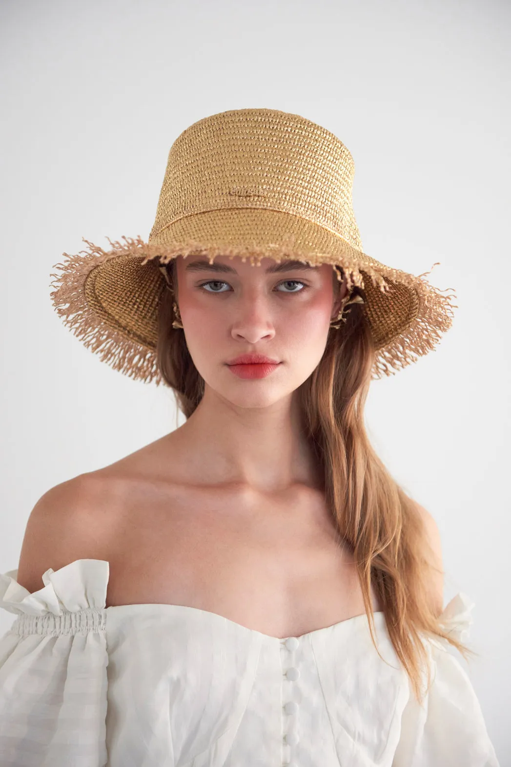 KUMI HAT - GOLD sold by cult gaia product image thumbnail 3
