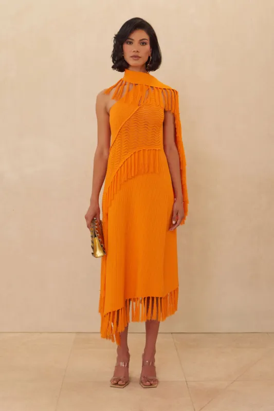 SAIDA KNIT DRESS - PAPAYA sold by cult gaia