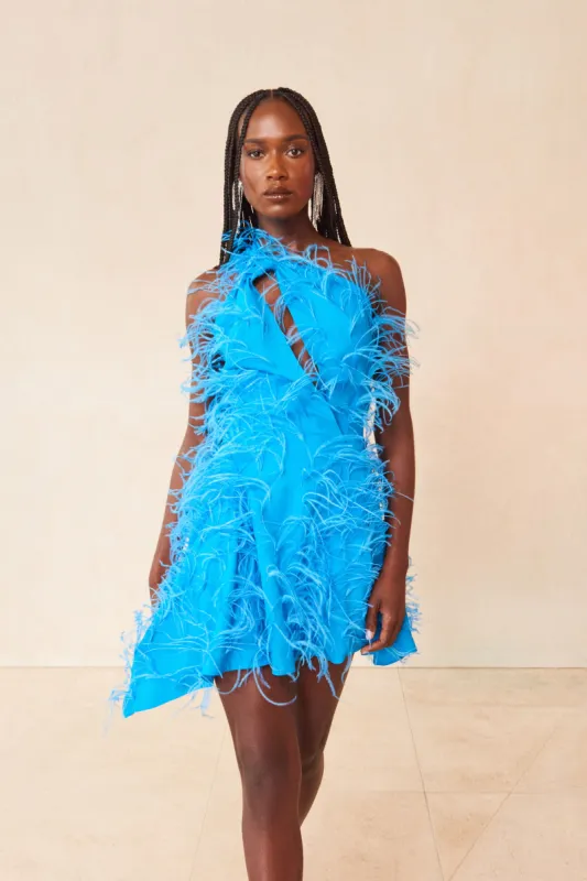 ELIANA DRESS - LAKE BLUE made by Cult Gaia