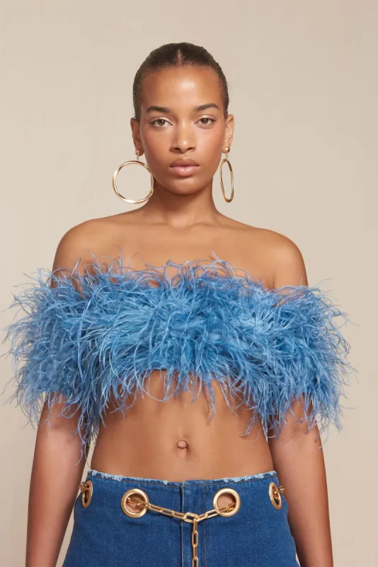 GOETZ TOP - RIVER BLUE made by Cult Gaia