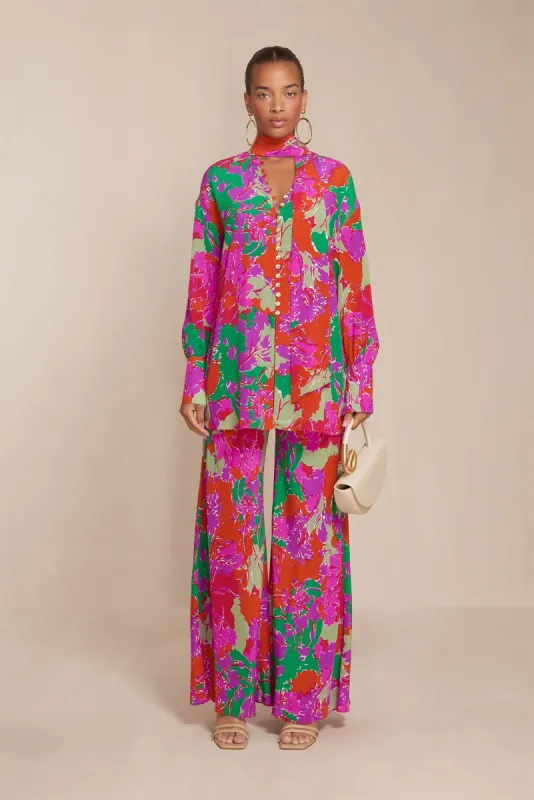 BECKETT PANT - ABSTRACT GARDEN sold by cult gaia