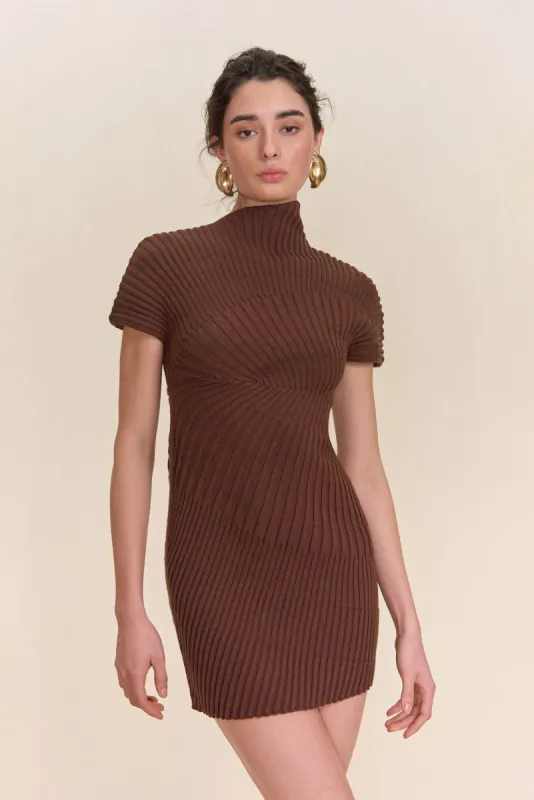 LUKA KNIT DRESS - JAVA sold by Cult Gaia