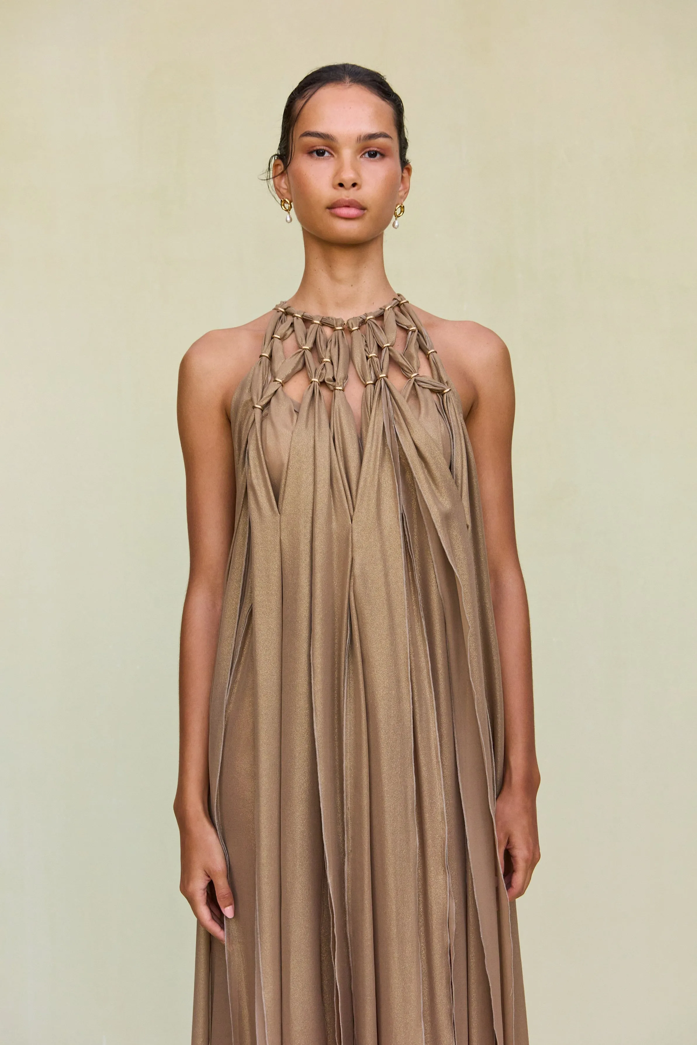 ADITI GOWN - GOLD sold by Cult Gaia product image thumbnail 3