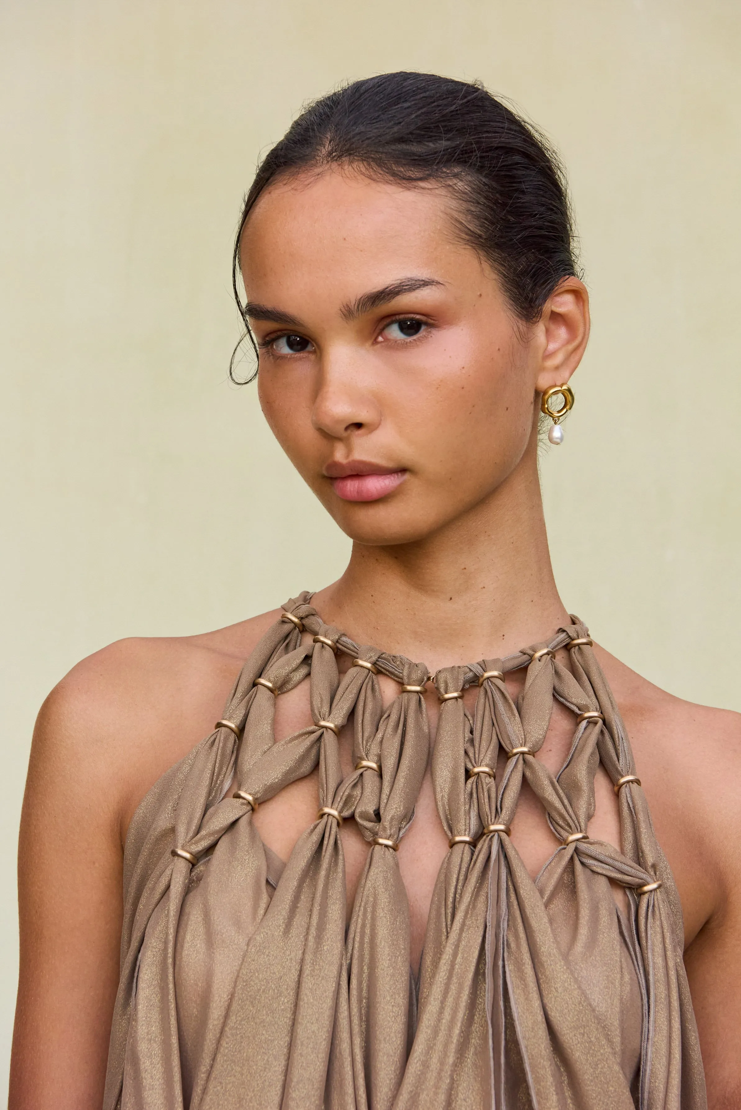 ADITI GOWN - GOLD sold by Cult Gaia product image thumbnail 4