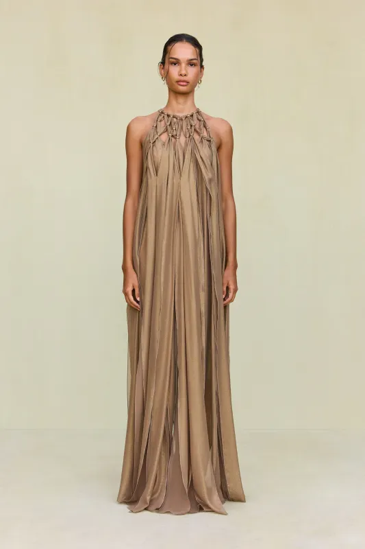 ADITI GOWN - GOLD sold by Cult Gaia