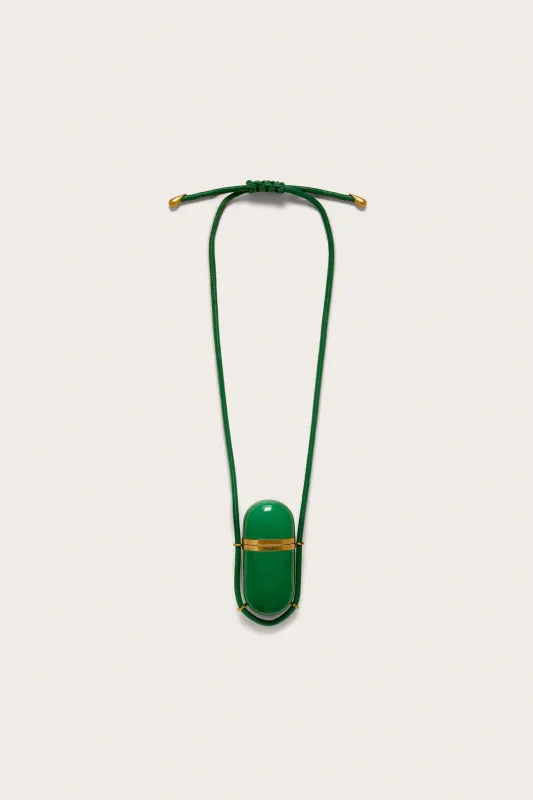 AMULET NECKLACE - DEEP BASIL sold by Cult Gaia