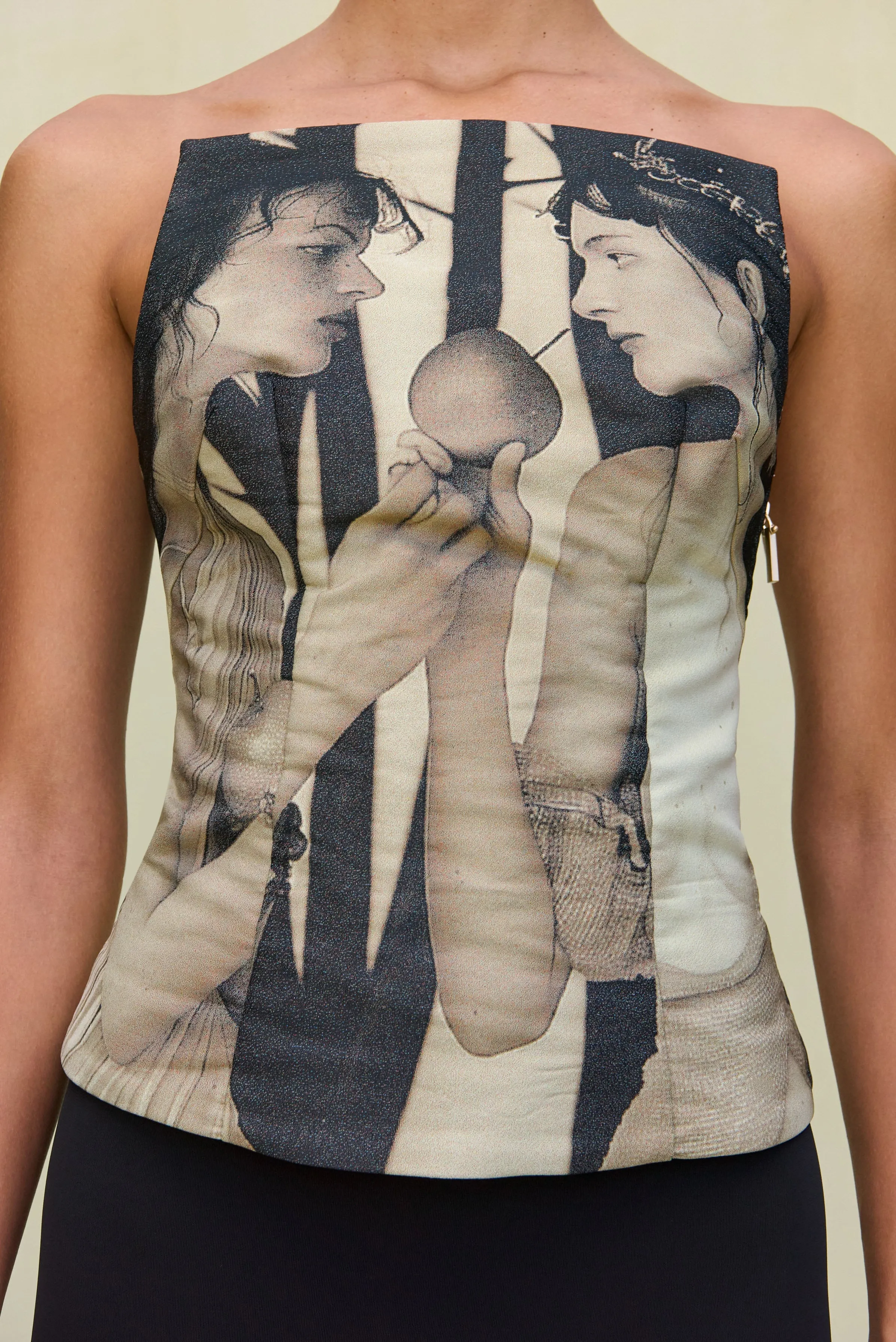 BRYCE TOP - PORTRAIT MULTI sold by Cult Gaia product image thumbnail 3