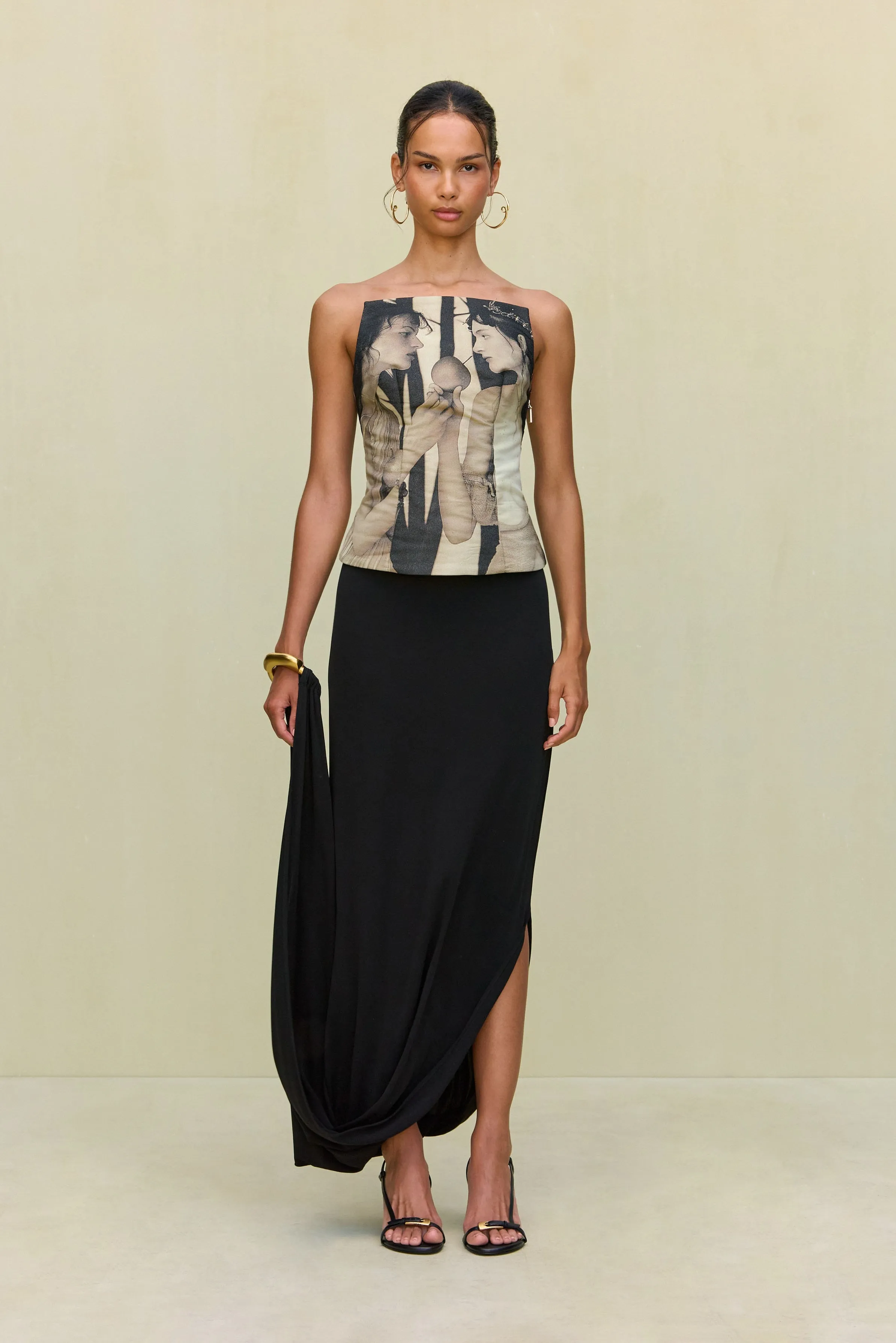 BRYCE TOP - PORTRAIT MULTI sold by Cult Gaia product image thumbnail 2