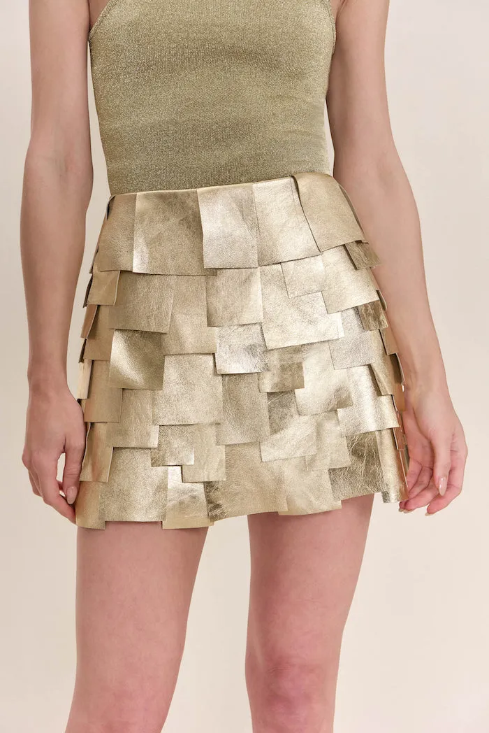 CARLEY SKIRT - GOLD sold by Cult Gaia product image thumbnail 2