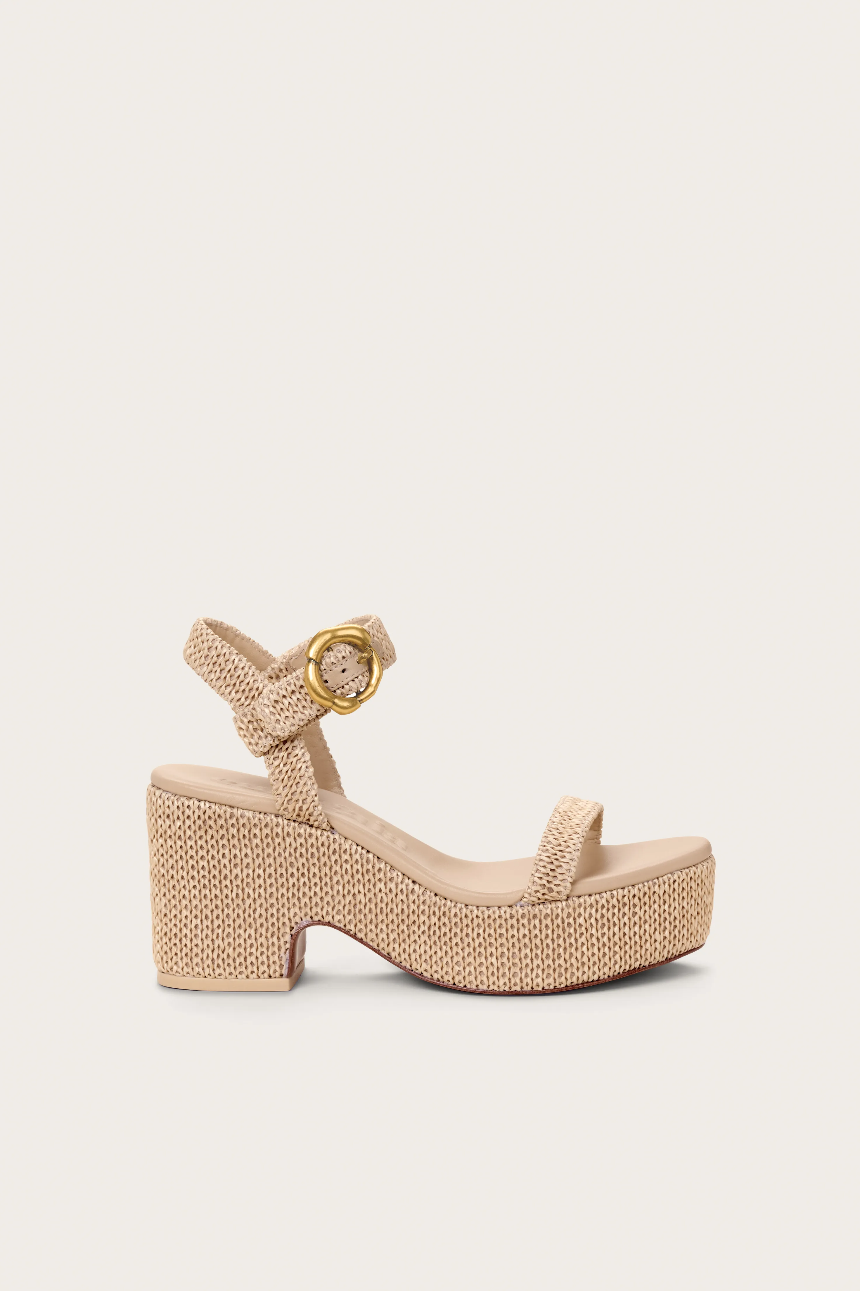 CLARA PLATFORM SANDAL - NATURAL sold by Cult Gaia