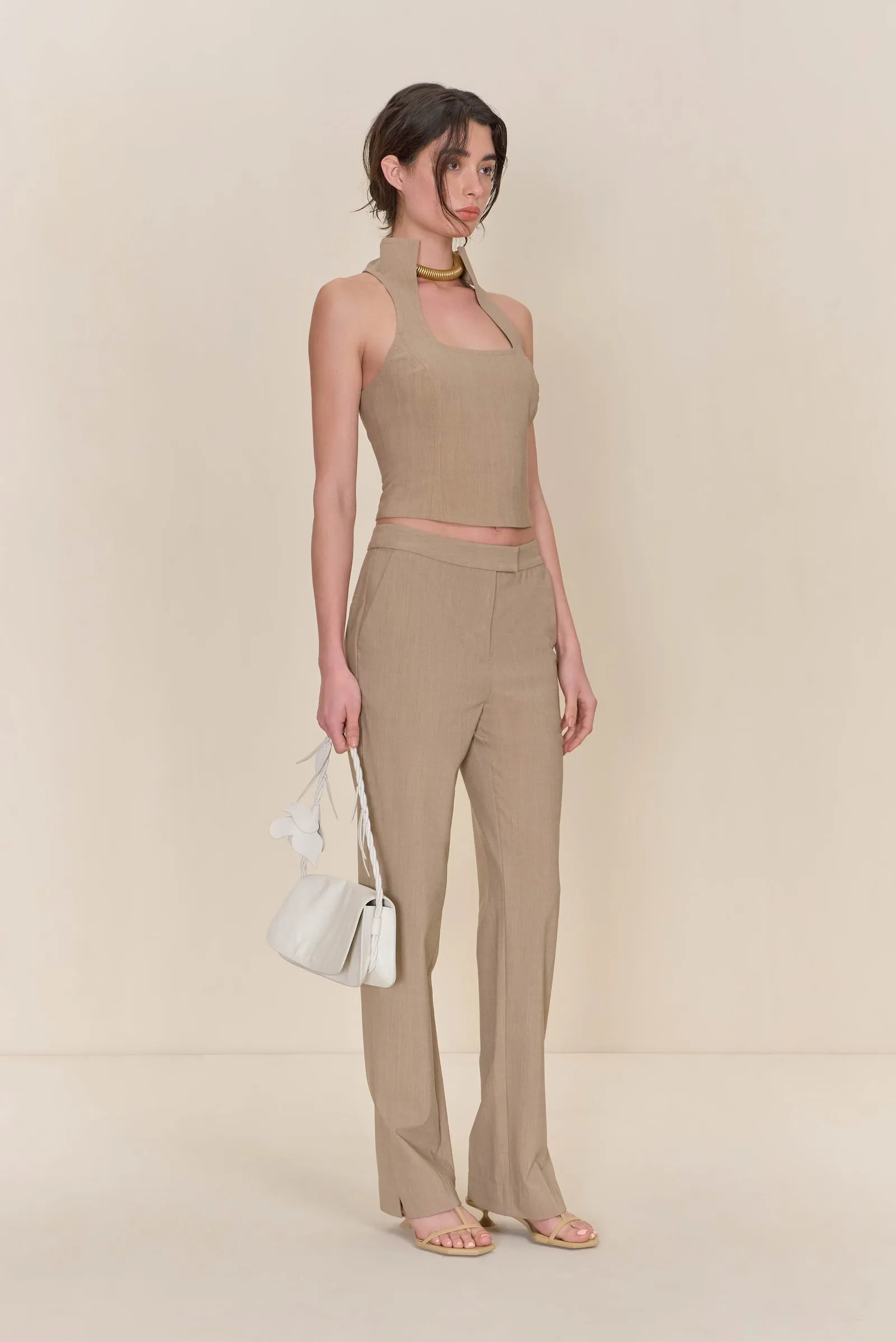 CONTESSA PANT - BEIGE sold by cult gaia product image thumbnail 2
