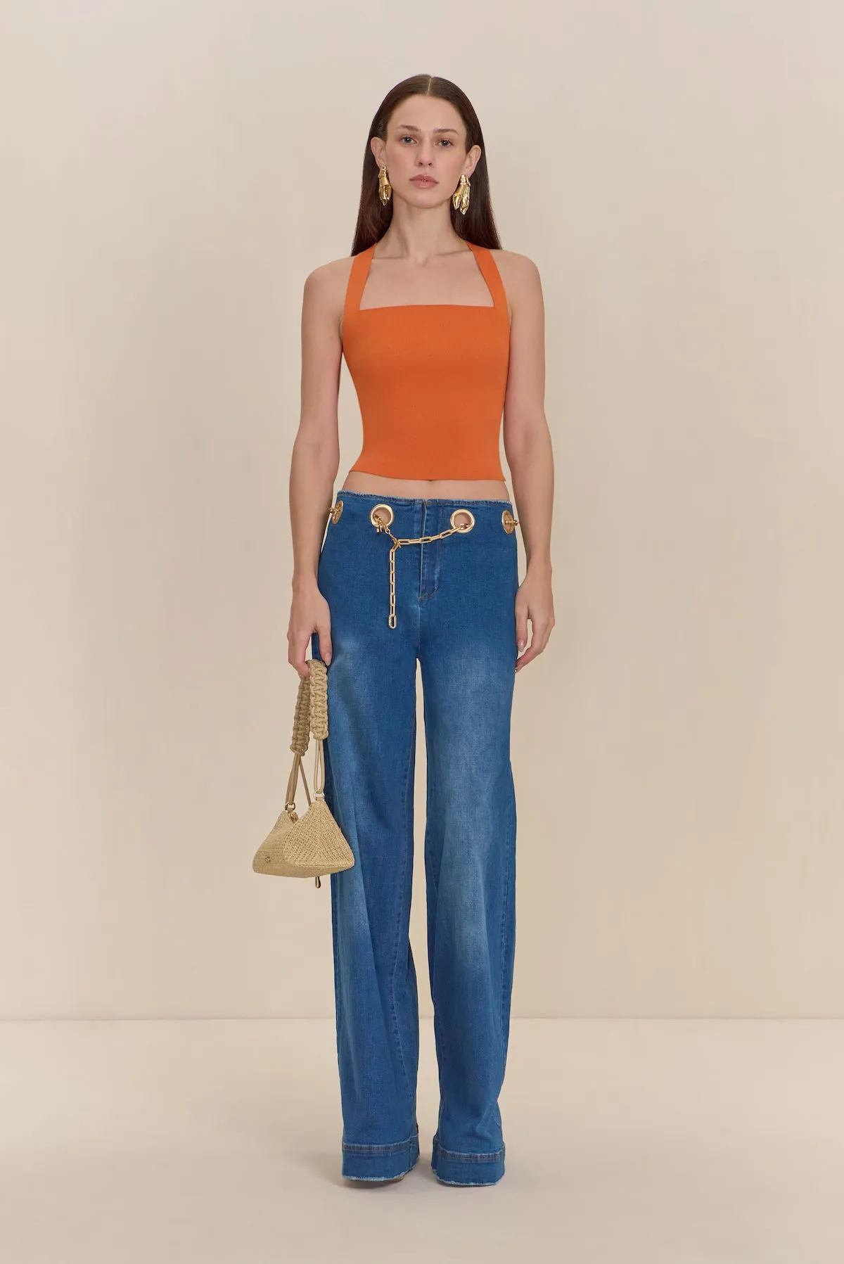 CRAWFORD KNIT TOP - PERSIMMON sold by Cult Gaia product image thumbnail 3