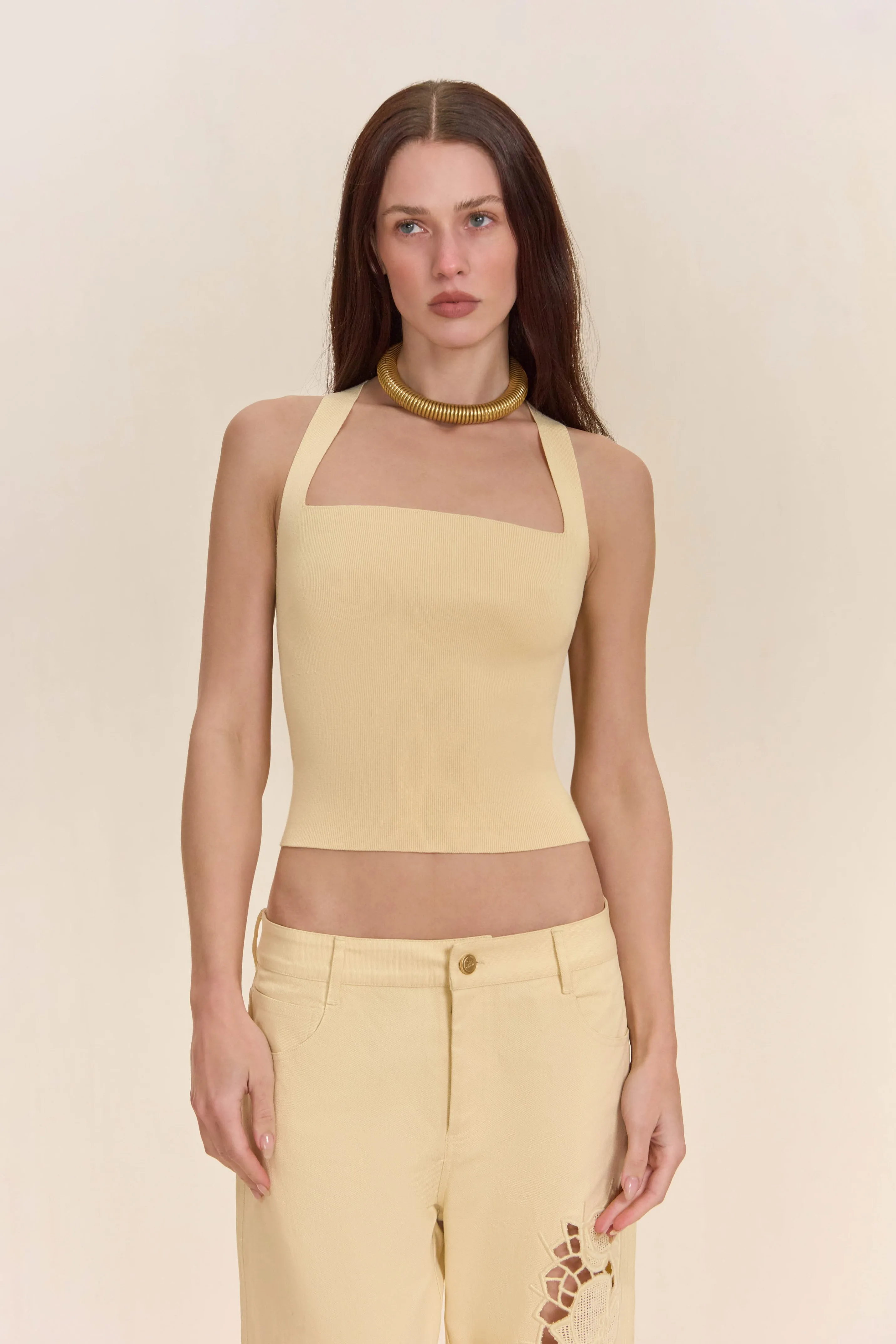 CRAWFORD KNIT TOP - TAPESTRY sold by Cult Gaia