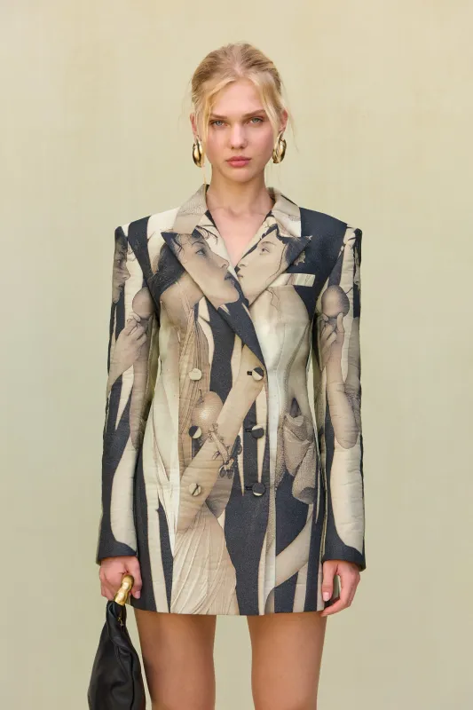 DANIELLA BLAZER DRESS - PORTRAIT MULTI sold by Cult Gaia