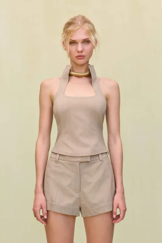 DULCIE TOP - BEIGE sold by Cult Gaia