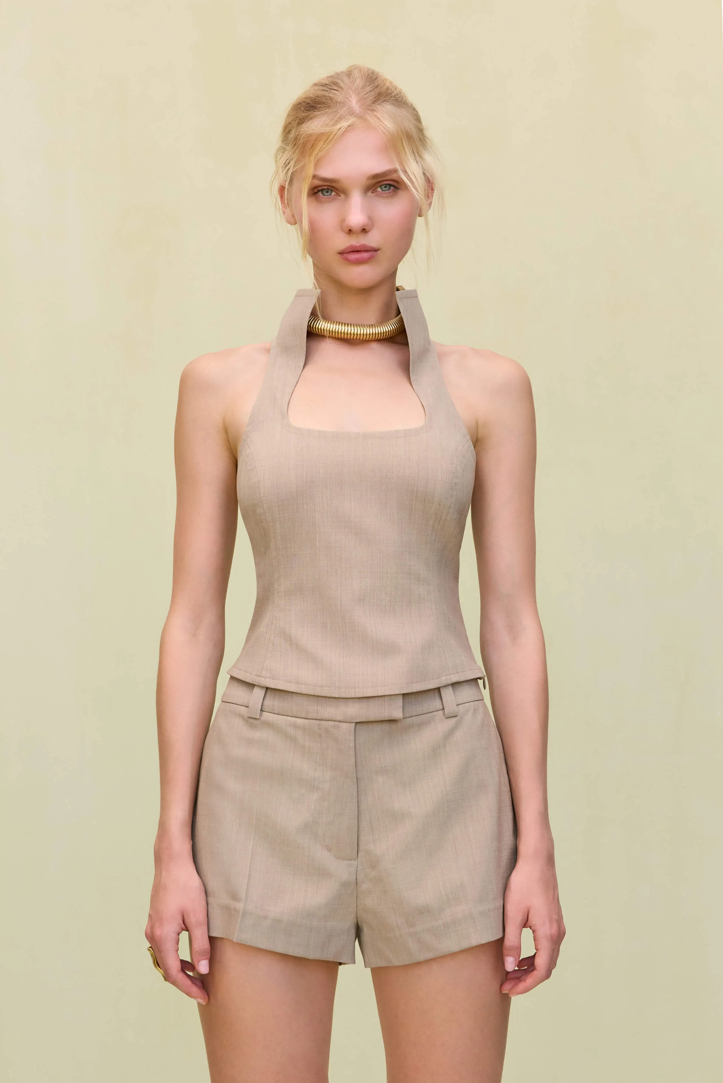 DULCIE TOP - BEIGE sold by Cult Gaia