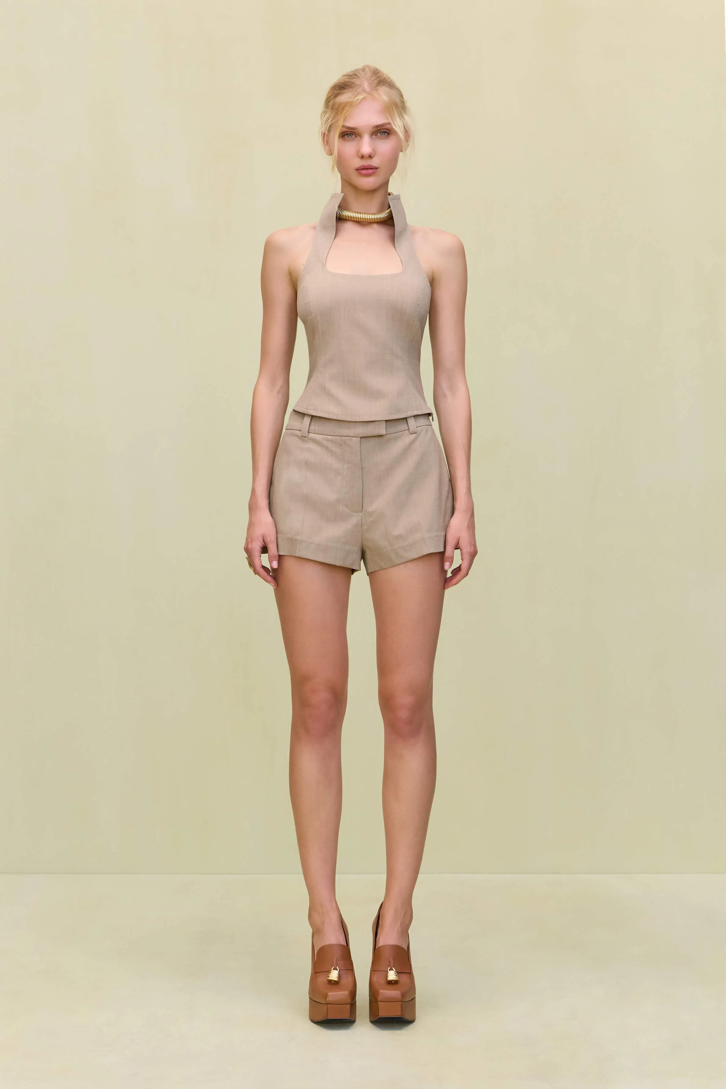 DULCIE TOP - BEIGE sold by Cult Gaia product image thumbnail 3