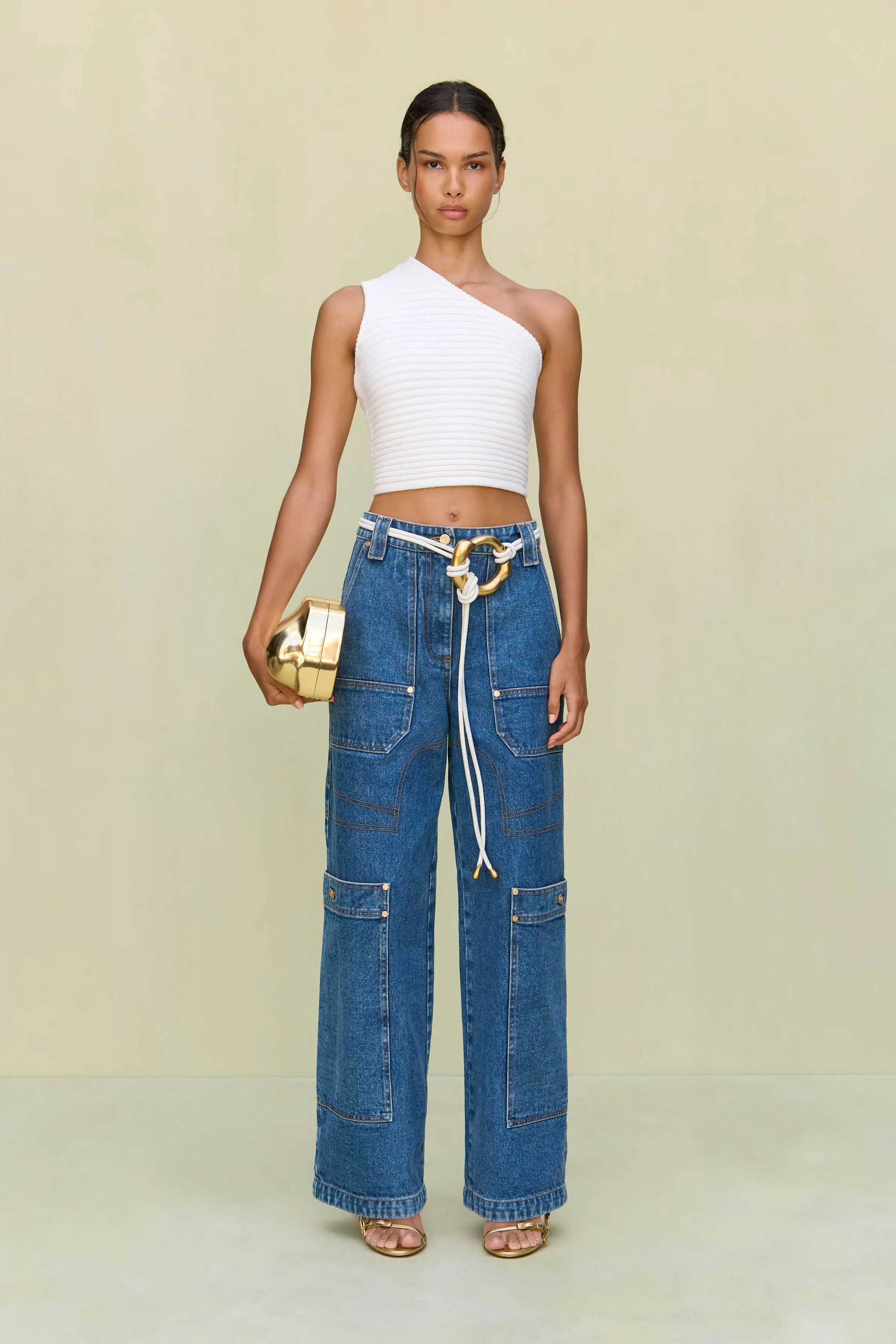 FELICIA KNIT TOP - OFF WHITE sold by Cult Gaia product image thumbnail 2