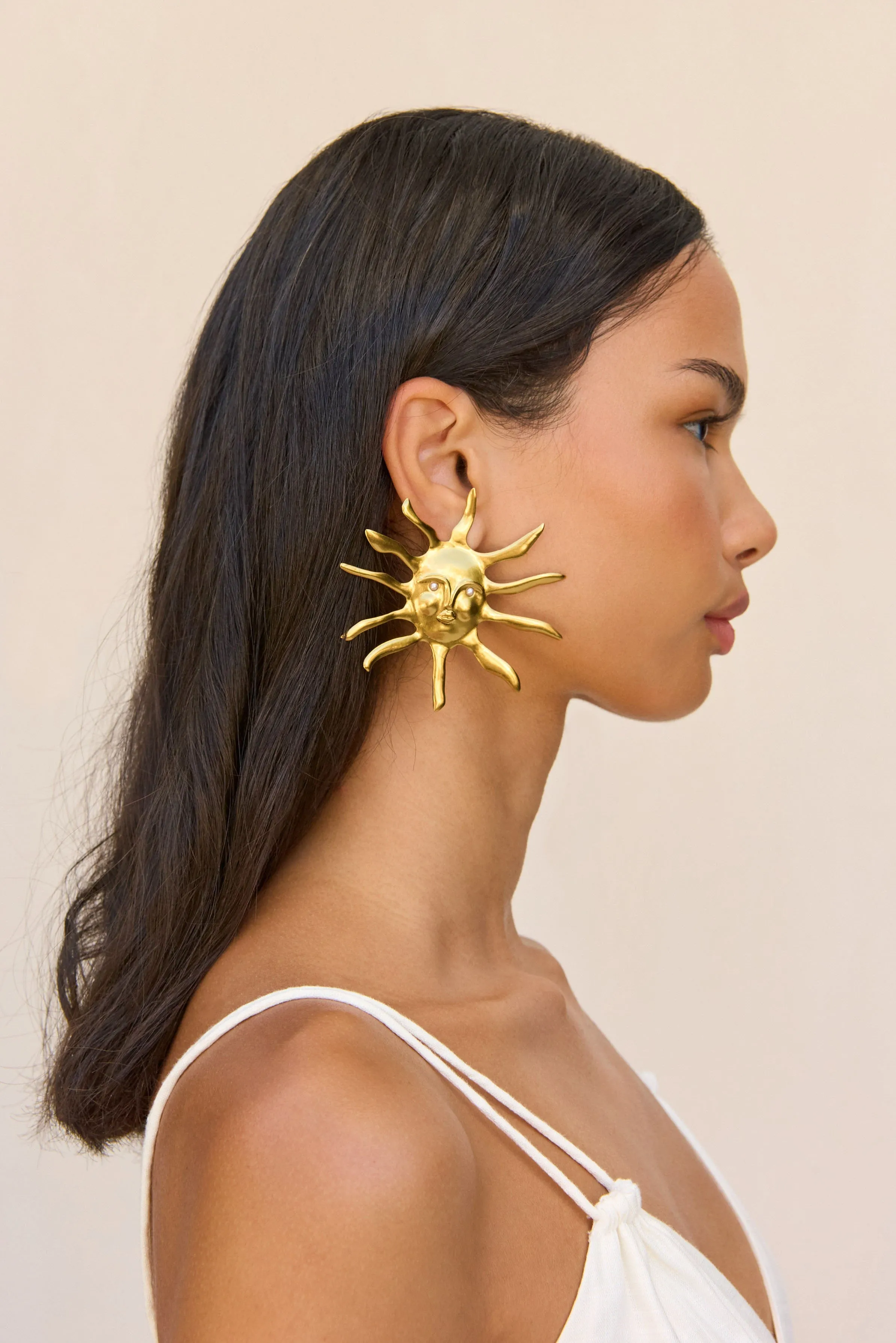 LEO EARRING - ANTIQUE BRASS sold by Cult Gaia product image thumbnail 2