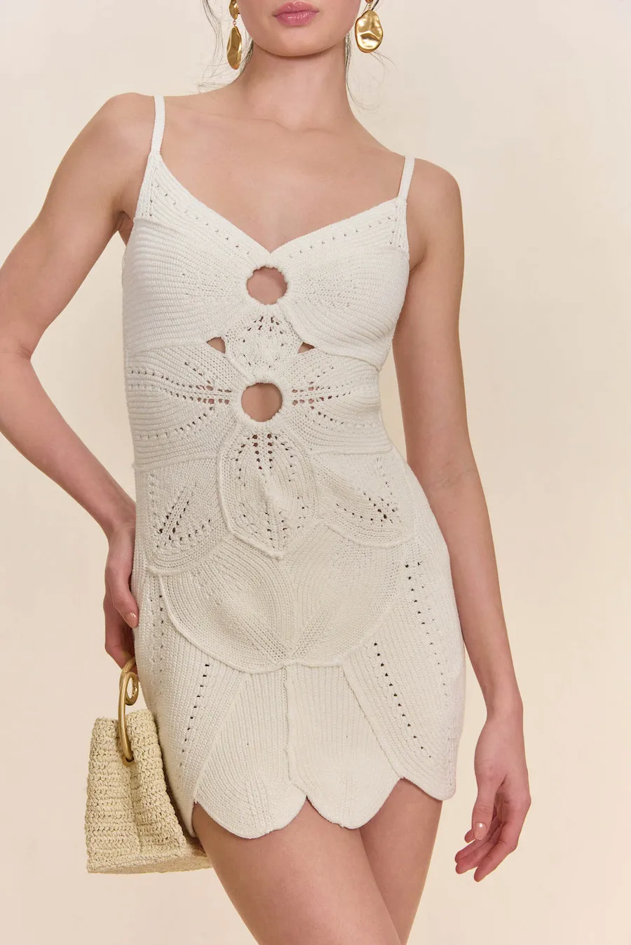 MARLOW KNIT DRESS - OFF WHITE sold by Cult Gaia product image thumbnail 2