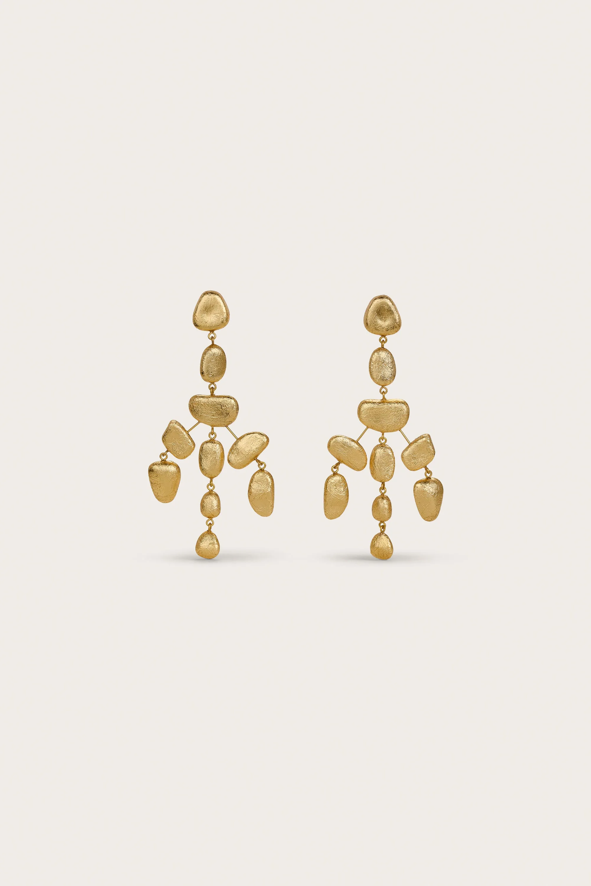 SLOANE EARRING - GOLD FOILED WOOD sold by Cult Gaia