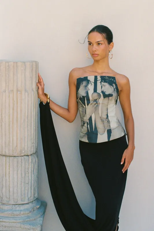 SOLA SKIRT - BLACK sold by Cult Gaia