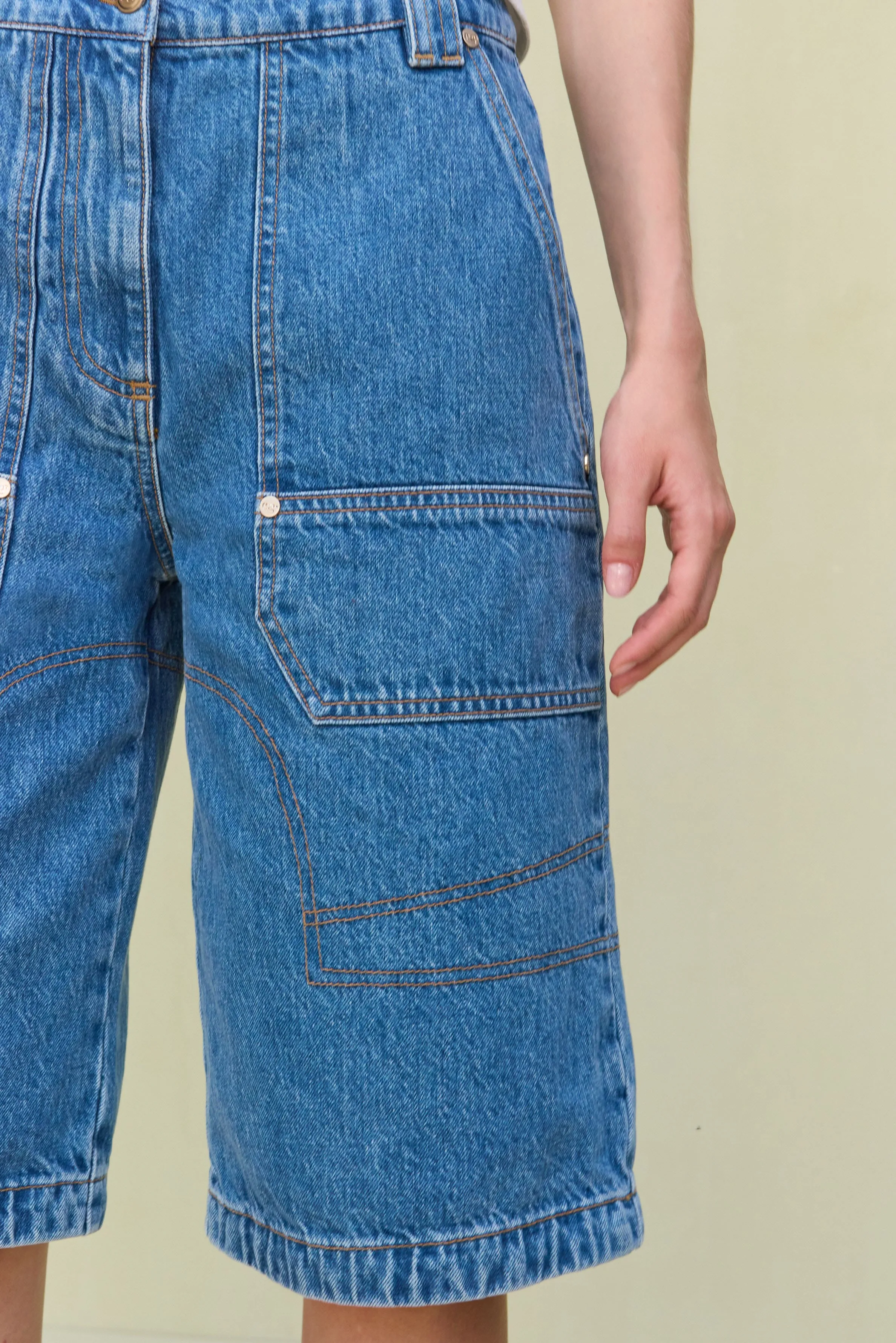 TANAKA SHORT - STONE WASH sold by Cult Gaia product image thumbnail 3