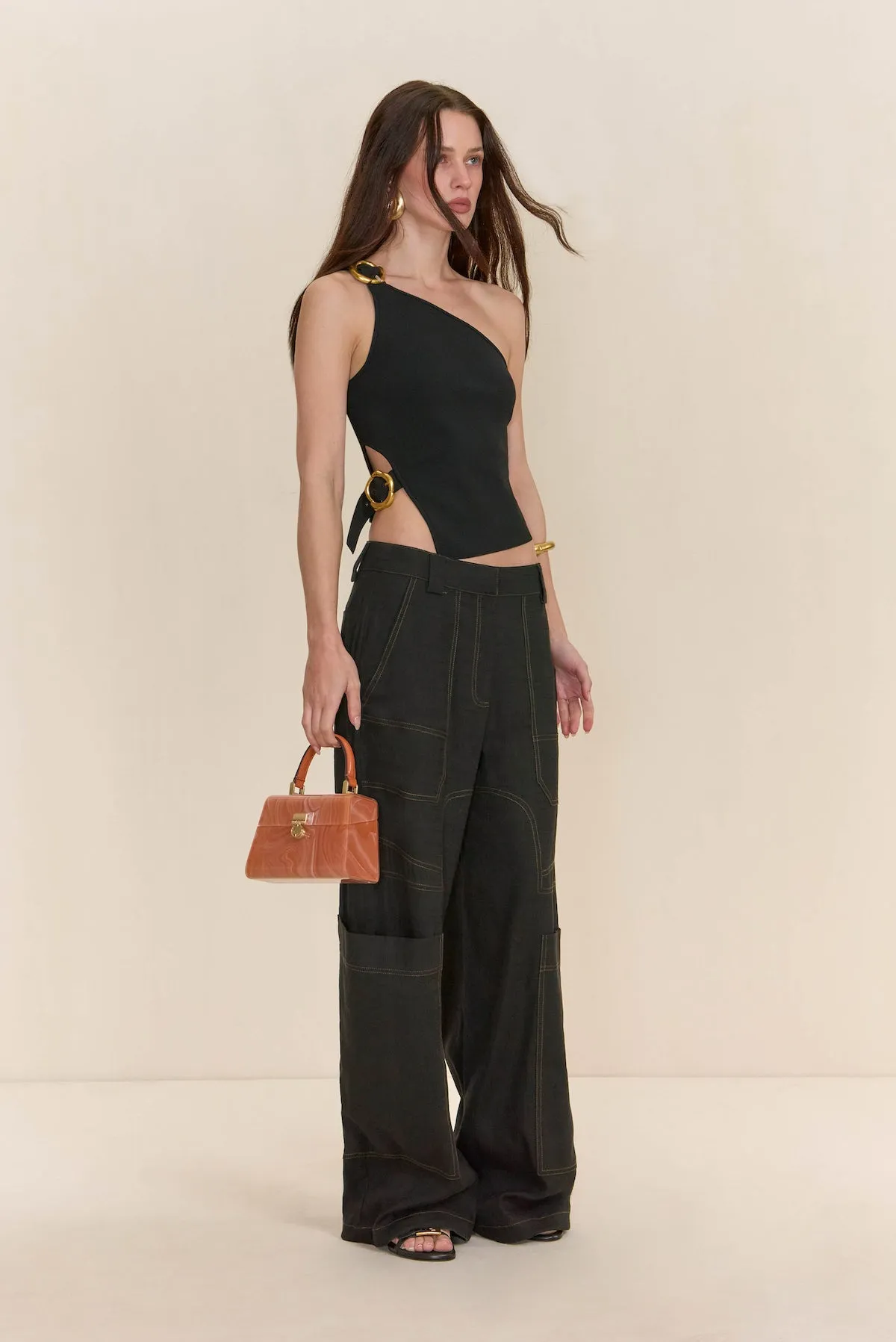 VALERIA KNIT TOP - BLACK sold by Cult Gaia product image thumbnail 3