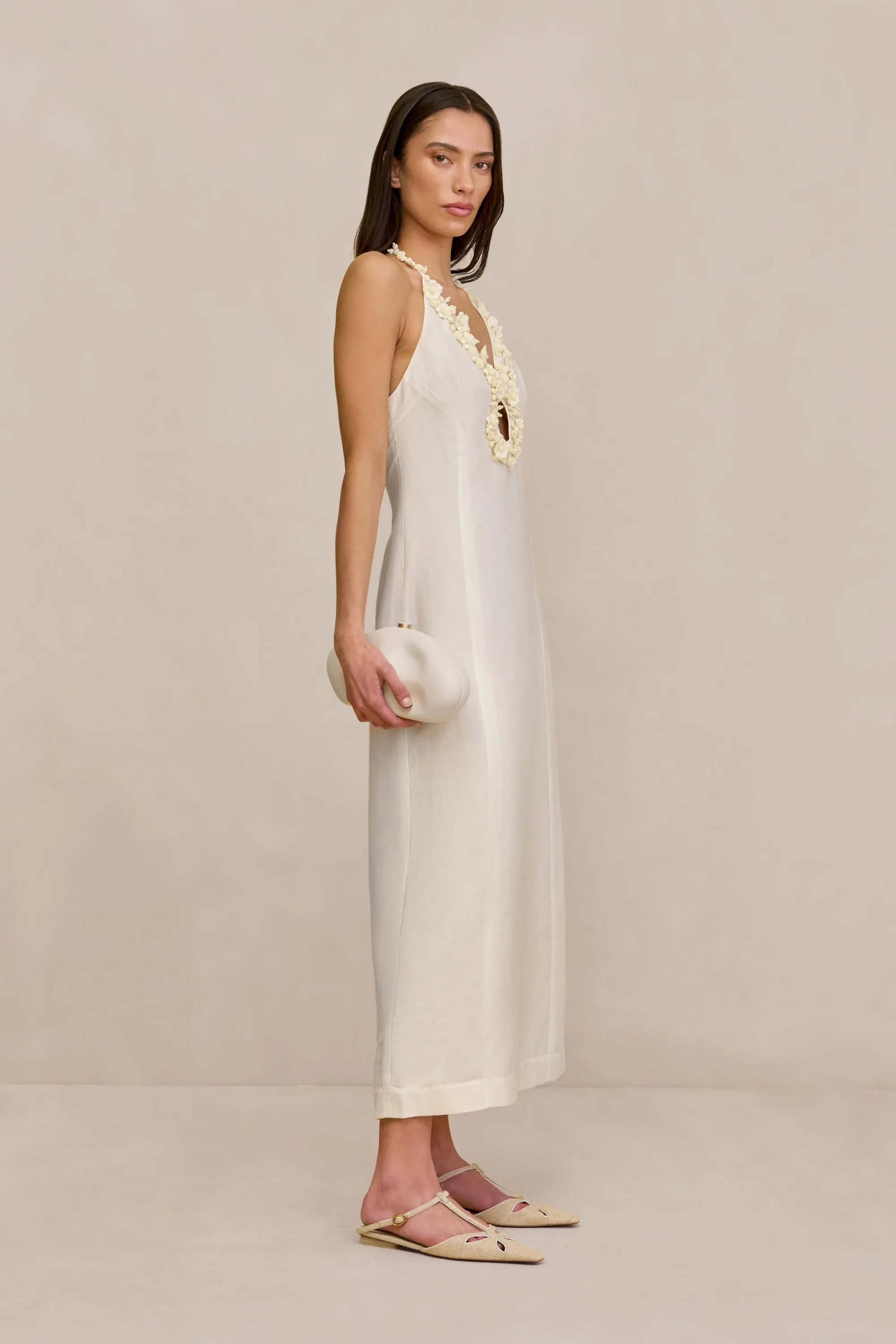 LENA DRESS - OFF WHITE sold by Cult Gaia product image thumbnail 3
