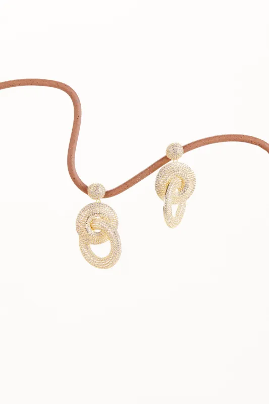 SONYA EARRING - GOLD CLEAR sold by cult gaia