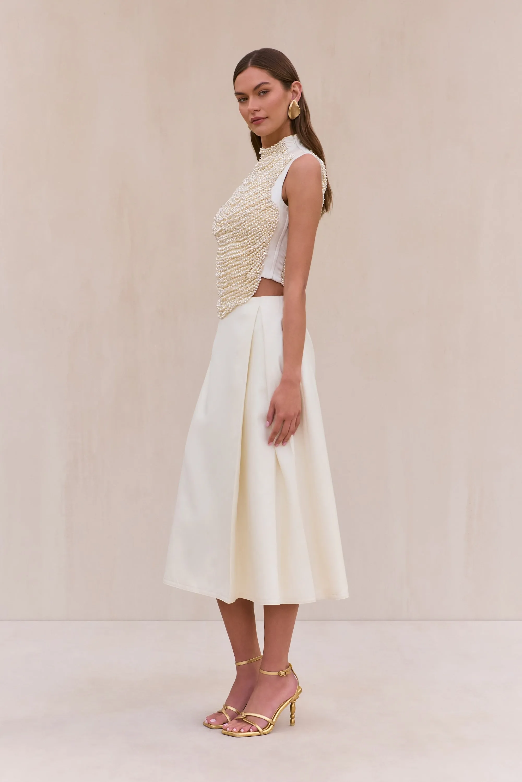 TARAJI TOP - PEARL sold by Cult Gaia product image thumbnail 4