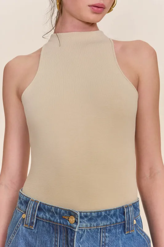 CASSIUS KNIT BODYSUIT - BEACH sold by Cult Gaia