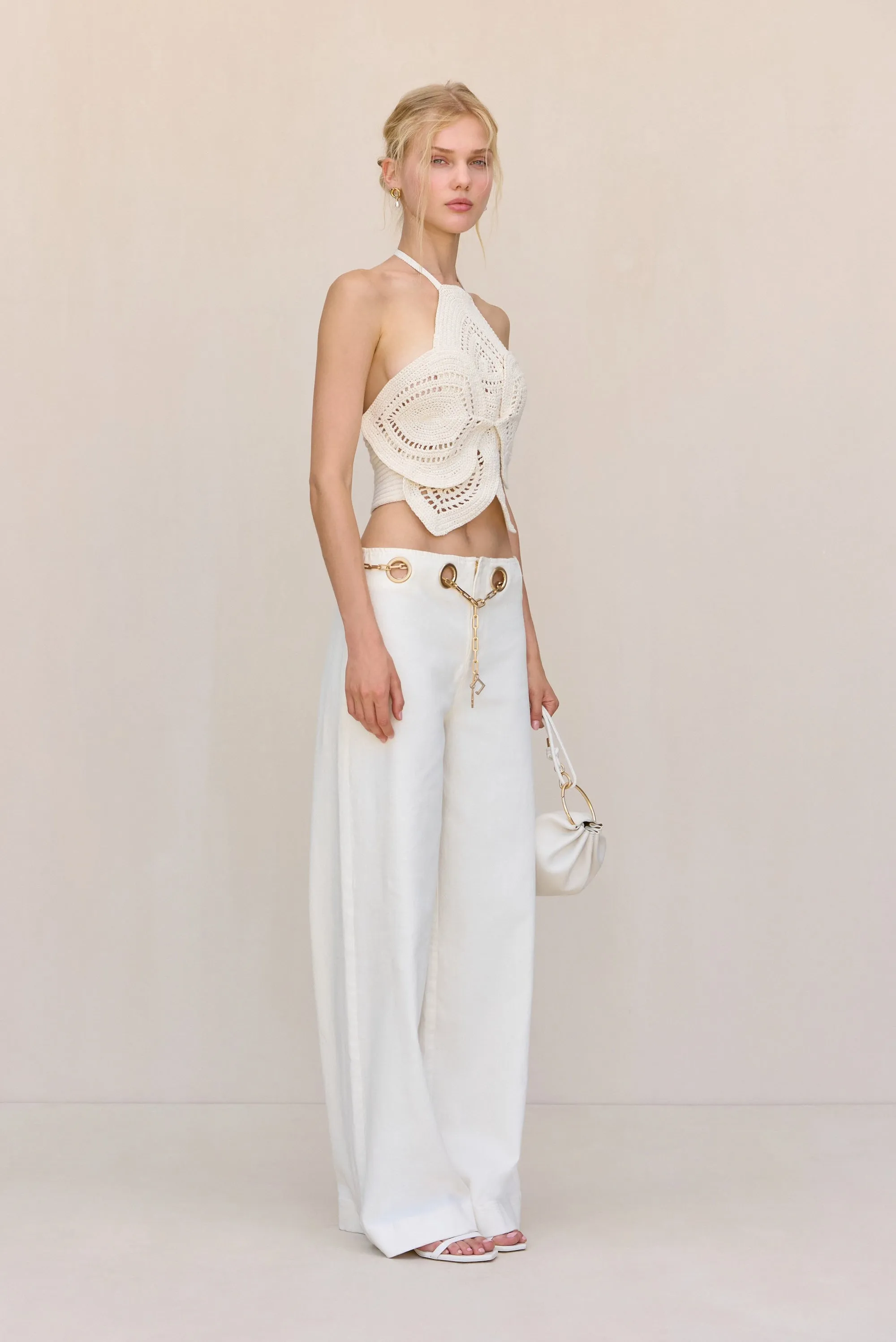 EMELIA CROCHET TOP - OFF WHITE sold by Cult Gaia product image thumbnail 3