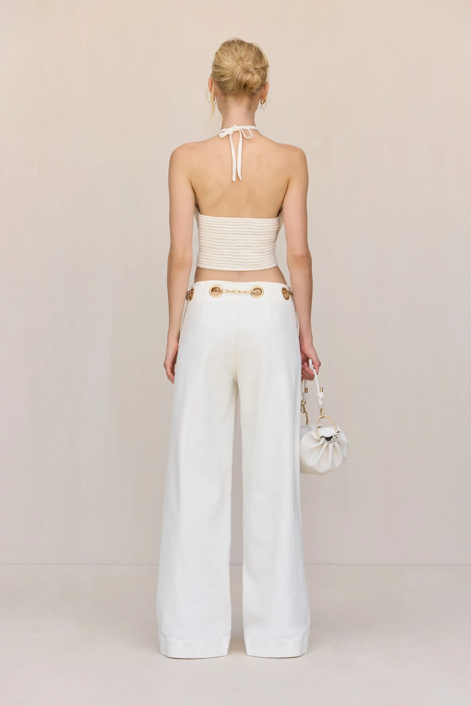 EMELIA CROCHET TOP - OFF WHITE sold by Cult Gaia product image thumbnail 5