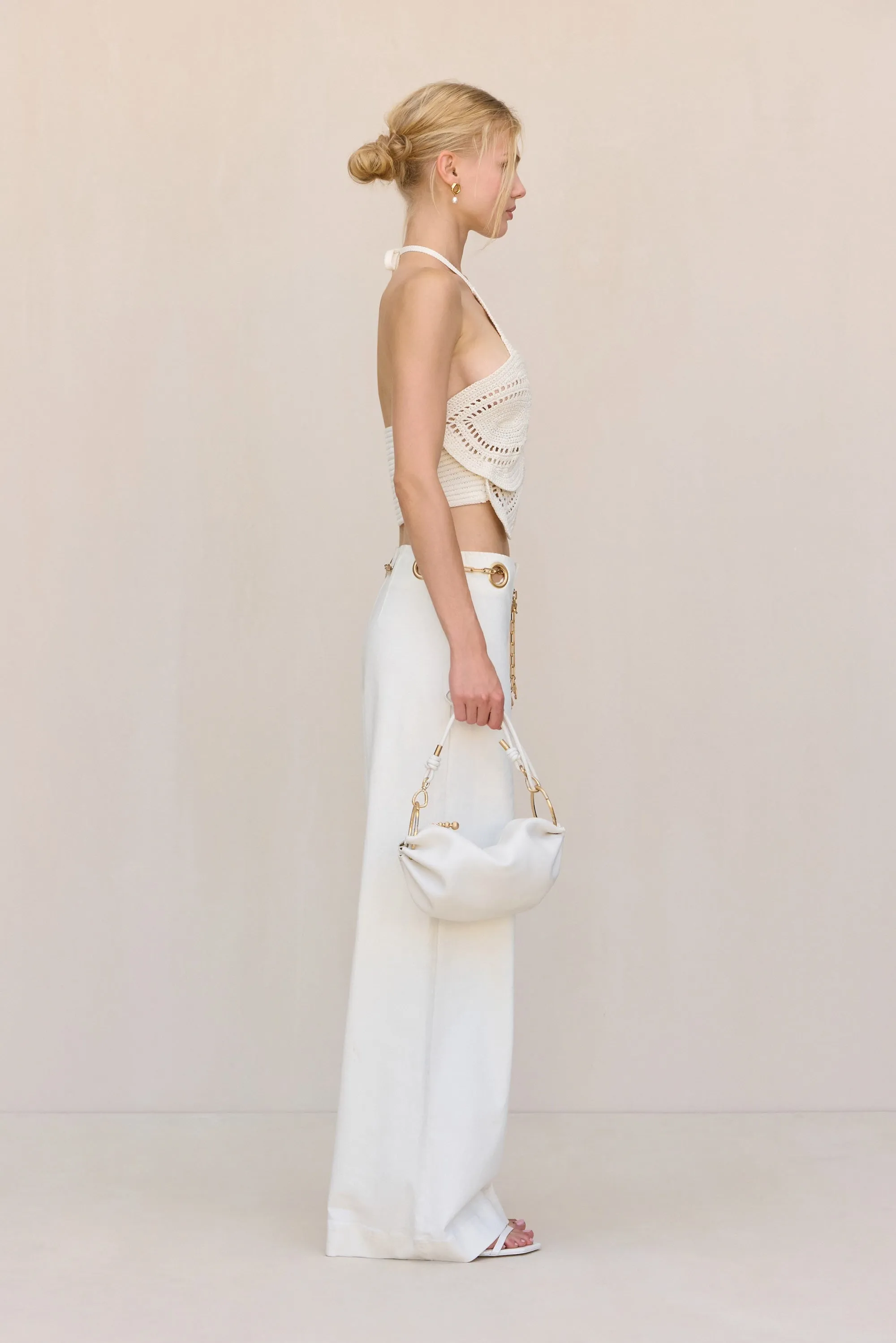 EMELIA CROCHET TOP - OFF WHITE sold by Cult Gaia product image thumbnail 4