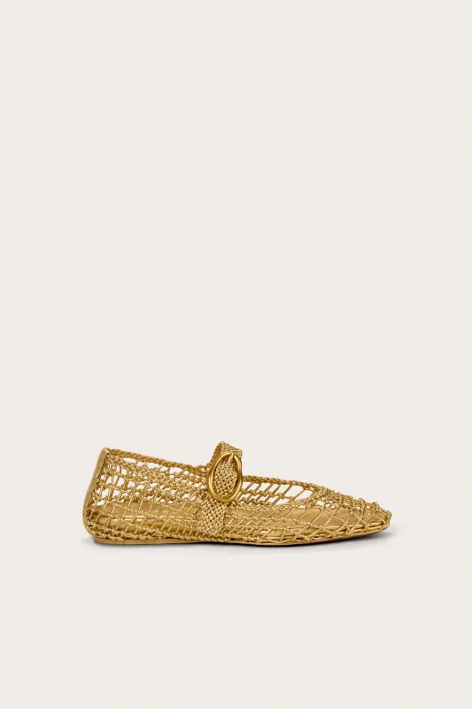 GINA FLAT - BRASS sold by Cult Gaia