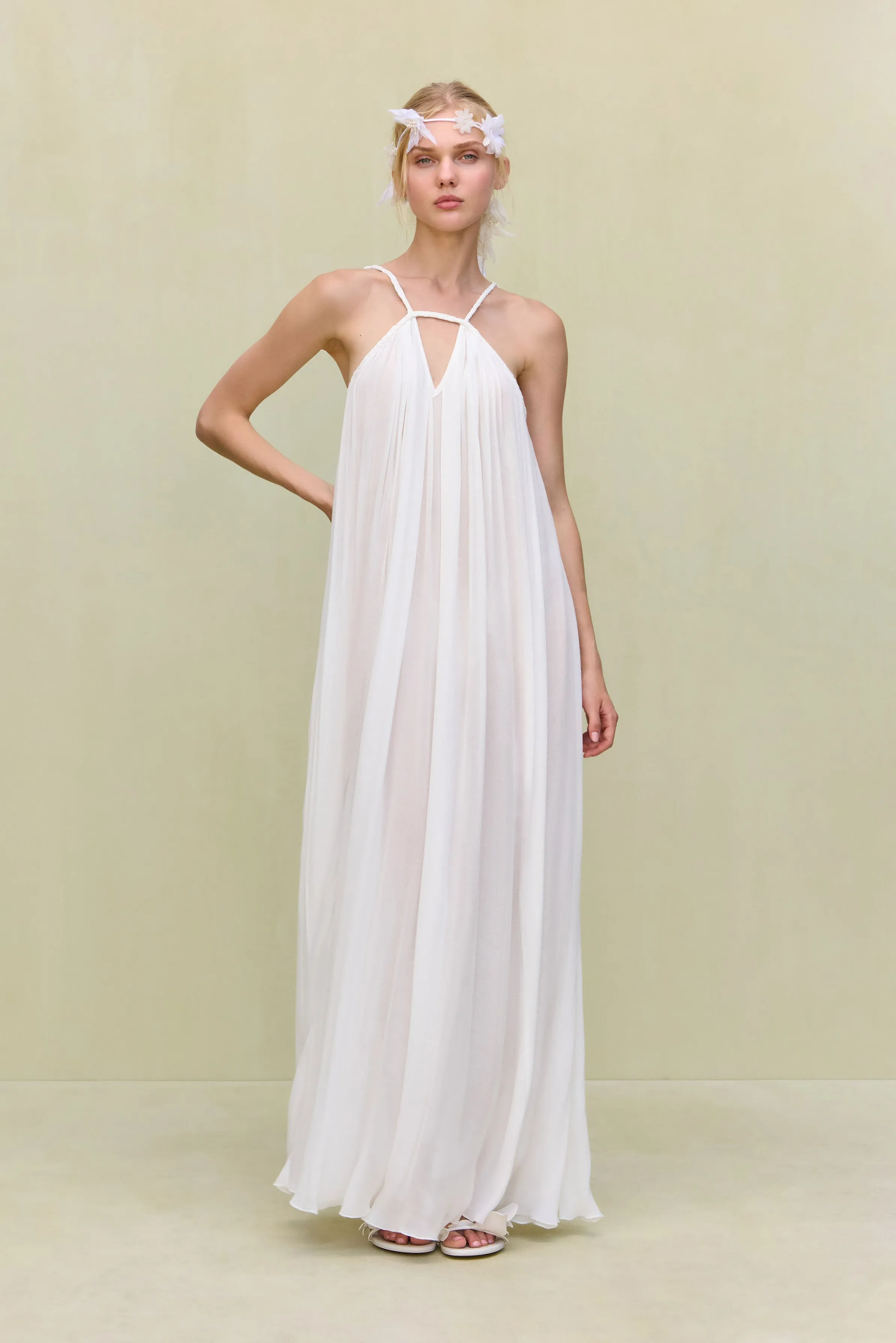 LORETTA COVER UP DRESS - OFF WHITE sold by Cult Gaia