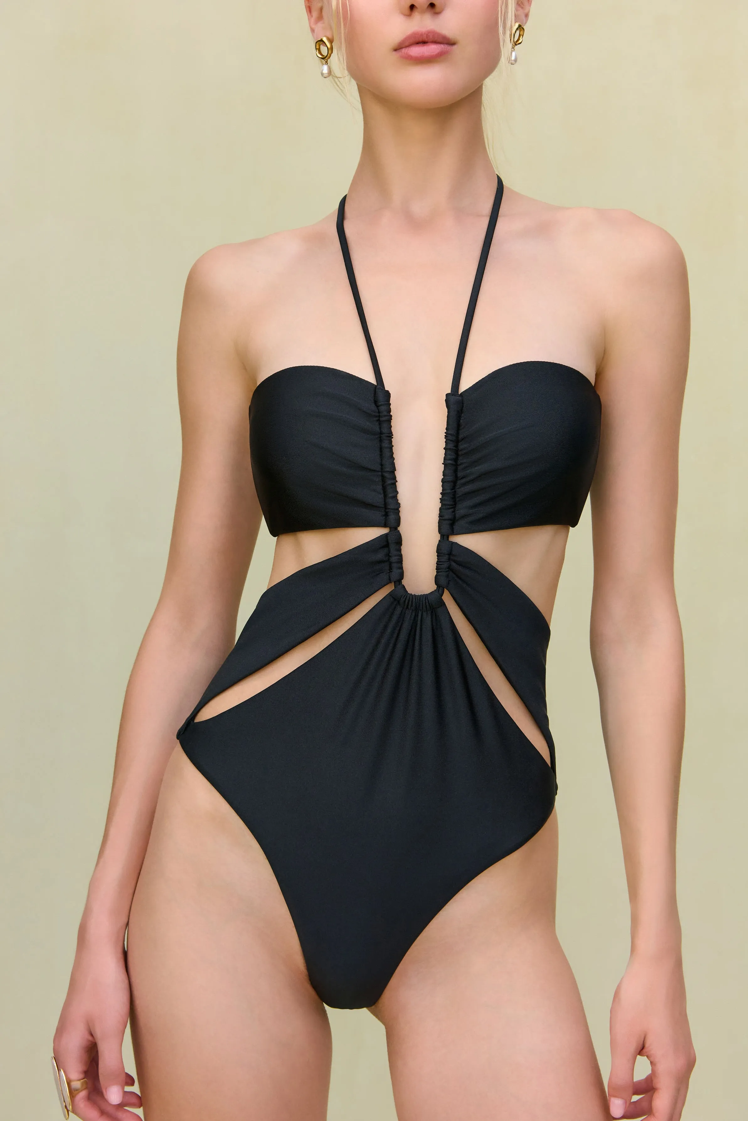 HOLLIS ONE PIECE - BLACK sold by Cult Gaia