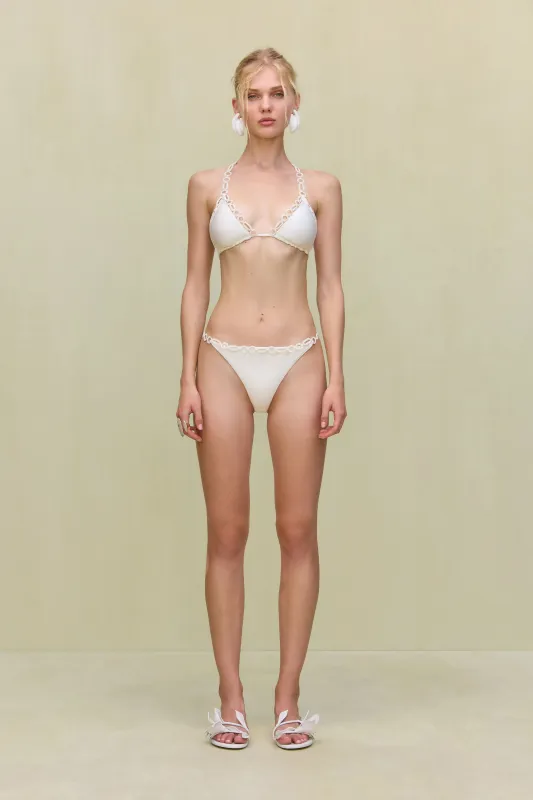 CHARLIE BIKINI BOTTOM - OFF WHITE sold by Cult Gaia