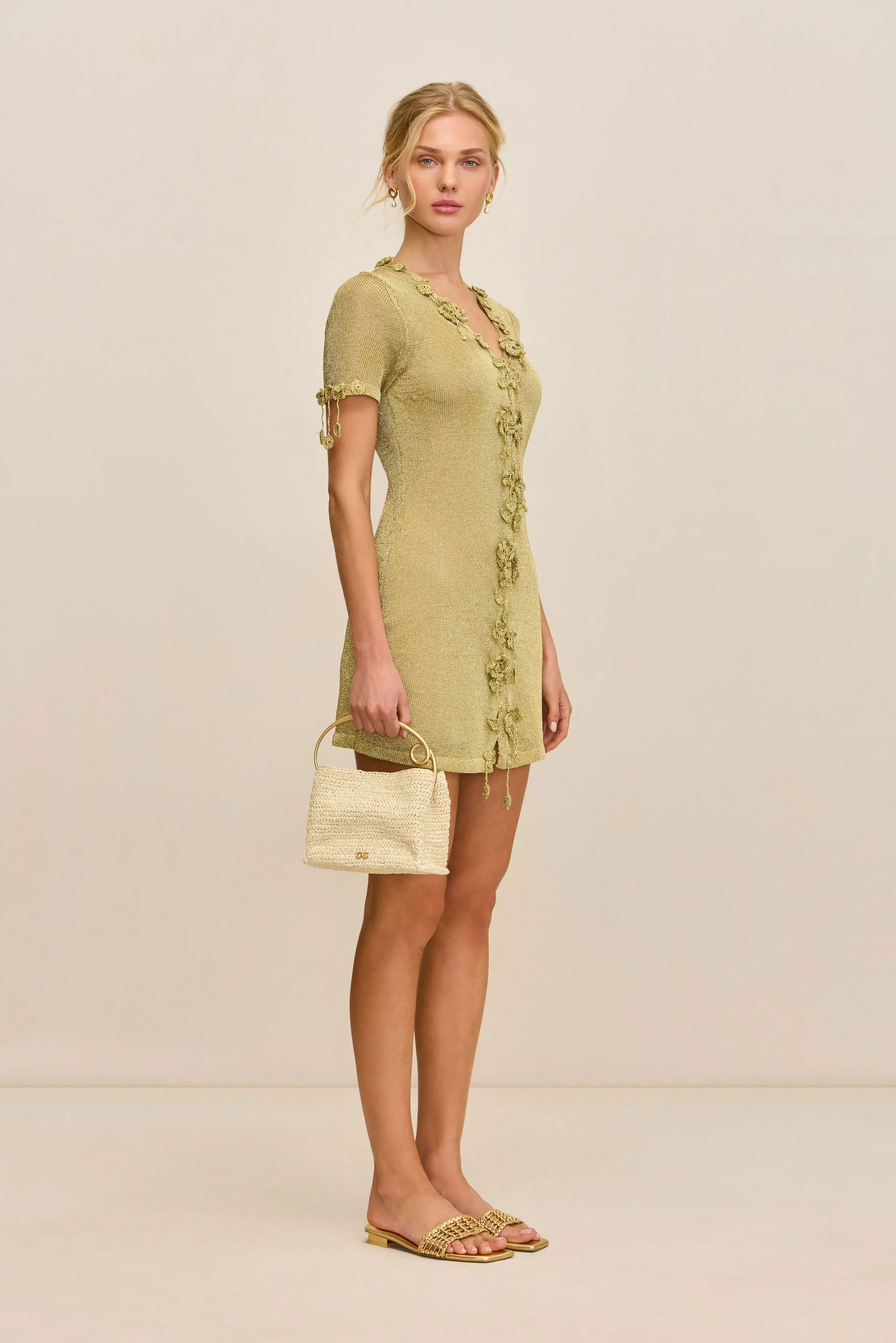 ZENYA DRESS - GOLD sold by Cult Gaia product image thumbnail 4